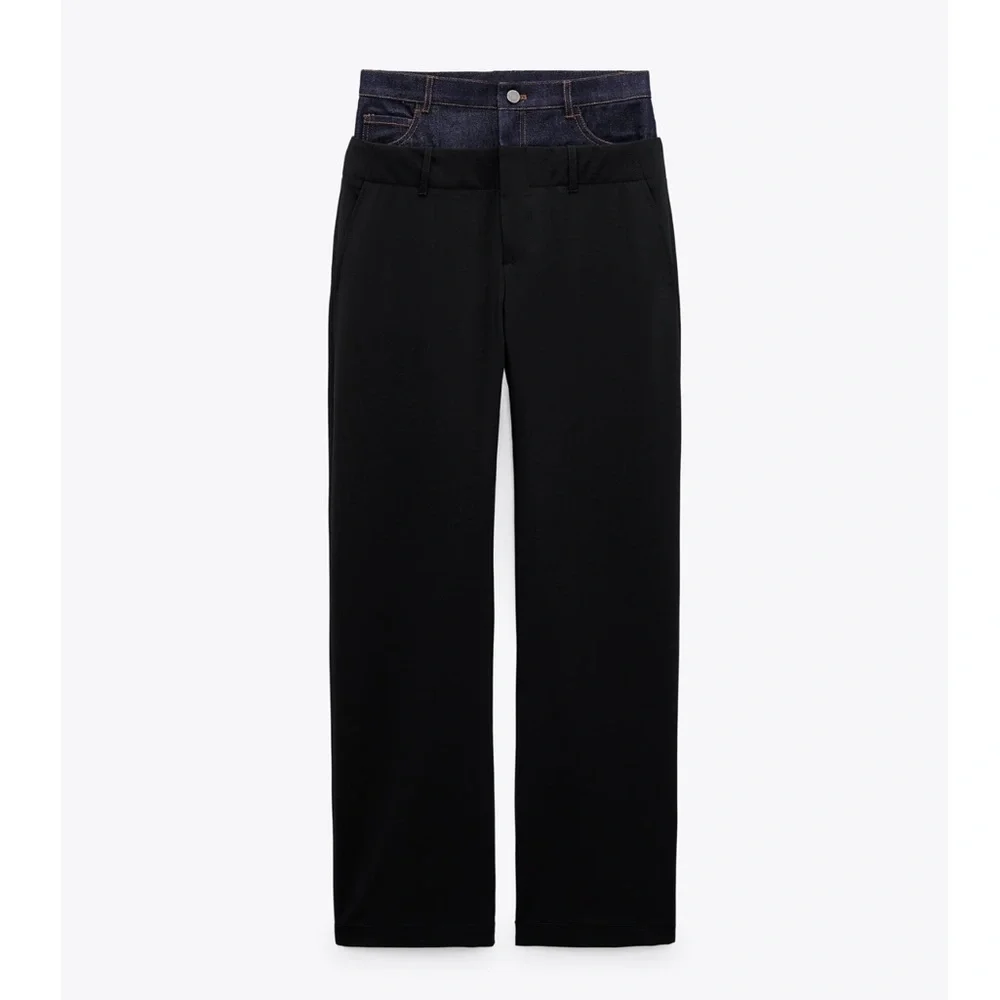 Zara LIMITED EDITION CONTRASTING PANTS